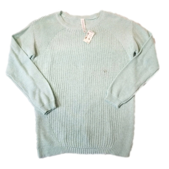 AEROPOSTALE Medium knit sweater Mint Green New - Picture 1 of 7